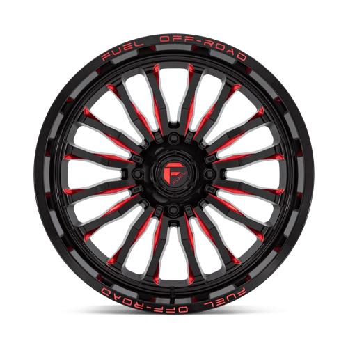 Fuel UTV | D822 ARC UTV | 22.0x7.00 | 4X137 | 13 | GLOSS BLACK MILLED RED