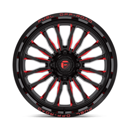 Fuel UTV | D822 ARC UTV | 22.0x7.00 | 4X137 | 13 | GLOSS BLACK MILLED RED