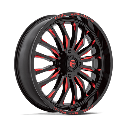 Fuel UTV | D822 ARC UTV | 24.0x7.00 | 4X137 | 13 | GLOSS BLACK MILLED RED