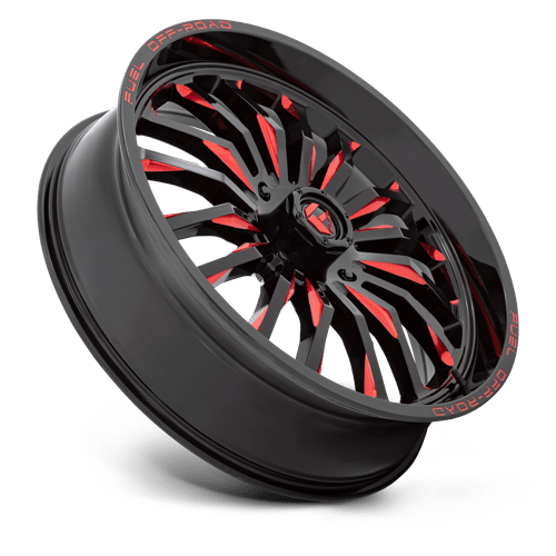 Fuel UTV | D822 ARC UTV | 24.0x7.00 | 4X156 | 13 | GLOSS BLACK MILLED RED