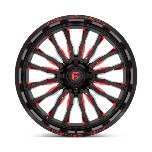 Fuel UTV | D822 ARC UTV | 24.0x7.00 | 4X137 | 13 | GLOSS BLACK MILLED RED