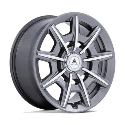 Asanti Black | AB041 ESQUIRE | 22.0x9.00 | 5X112/5X120 | 35 | GLOSS ANTHRACITE BRIGHT MACH