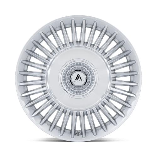 Asanti Black | AB040 TIARA | 22.0x10.50 | 5X115/5X120 | 18 | GLOSS SILVER BRIGHT MACH FACE