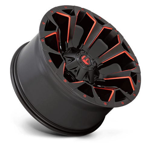 Fuel 1PC | D787 ASSAULT | 18.0x9.00 | 6X135/6X139.7 | 1 | MATTE BLACK RED MILLED