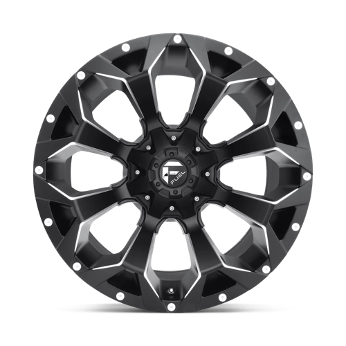 Fuel 1PC | D546 ASSAULT | 22.0x12.00 | 8X165.1 | -44 | MATTE BLACK MILLED