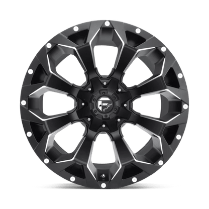 Fuel 1PC | D546 ASSAULT | 22.0x12.00 | 8X165.1 | -44 | MATTE BLACK MILLED