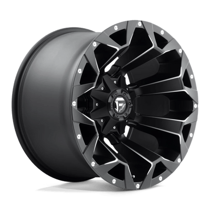 Fuel 1PC | D546 ASSAULT | 20.0x12.00 | 6X135/6X139.7 | -43 | MATTE BLACK MILLED
