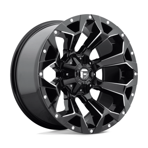 Fuel 1PC | D576 ASSAULT | 20.0x9.00 | 8X165.1 | 20 | GLOSS BLACK MILLED