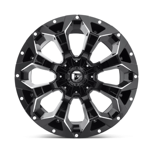 Fuel 1PC | D576 ASSAULT | 20.0x10.00 | 5X139.7/5X150 | -18 | GLOSS BLACK MILLED