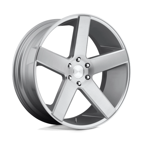 DUB 1PC | S218 BALLER | 22.0x9.50 | 6X139.7 | 19 | GLOSS SILVER BRUSHED