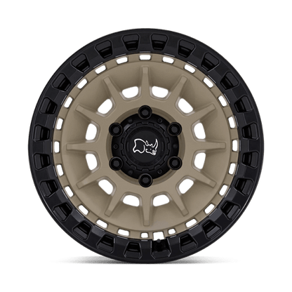 Black Rhino Hard Alloys | BARRAGE | 17.0x8.50 | 5X127 | -10 | DESERT SAND ON MATTE BLACK
