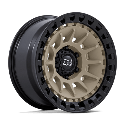 Black Rhino Hard Alloys | BARRAGE | 17.0x8.50 | 6X139.7 | -10 | DESERT SAND ON MATTE BLACK