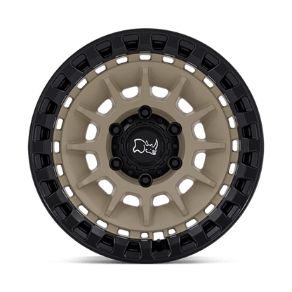 Black Rhino Hard Alloys | BARRAGE | 17.0x8.50 | 6X135 | -10 | DESERT SAND ON MATTE BLACK