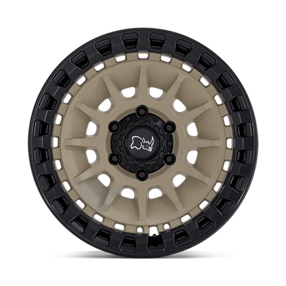 Black Rhino Hard Alloys | BARRAGE | 18.0x9.00 | 6X139.7 | 0 | DESERT SAND ON MATTE BLACK