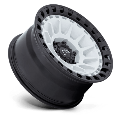 Black Rhino Hard Alloys | BARRAGE | 17.0x8.50 | 5X127 | -10 | GLOSS WHITE ON MATTE BLACK