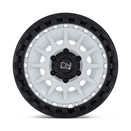 Black Rhino Hard Alloys | BARRAGE | 18.0x9.00 | 5X127 | 0 | GLOSS WHITE ON MATTE BLACK