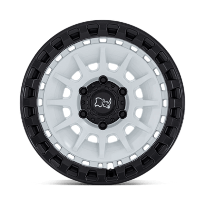 Black Rhino Hard Alloys | BARRAGE | 18.0x9.00 | 5X127 | 0 | GLOSS WHITE ON MATTE BLACK