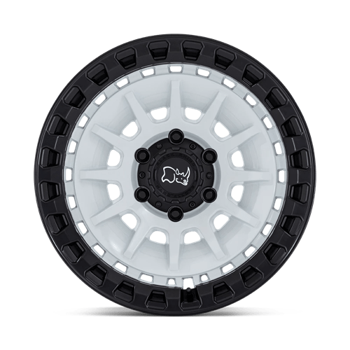 Black Rhino Hard Alloys | BARRAGE | 18.0x9.00 | 6X135 | 0 | GLOSS WHITE ON MATTE BLACK