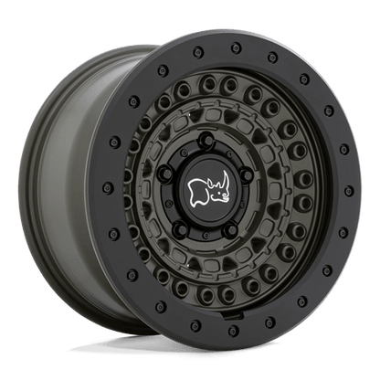 Black Rhino Hard Alloys | BARRICADE | 17.0x8.50 | 5X127 | -34 | OLIVE DRAB GREEN W/ BLK ROCK