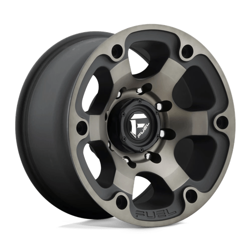 Fuel 1PC | D564 BEAST | 17.0x9.00 | 8X165.1 | 1 | MATTE BLACK DOUBLE DARK TINT