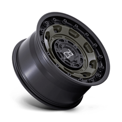 Black Rhino Hard Alloys | ATLAS | 17.0x8.50 | 6X135/6X139.7 | -10 | OLIVE DRAB GREEN W/ BLACK LIP