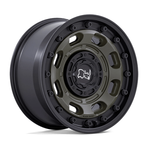 Black Rhino Hard Alloys | ATLAS | 16.0x8.00 | BLANK | 38 | OLIVE DRAB GREEN W/ BLACK LIP