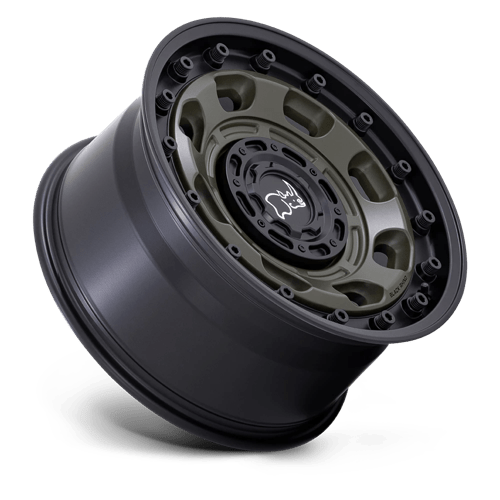 Black Rhino Hard Alloys | ATLAS | 16.0x8.00 | BLANK | 38 | OLIVE DRAB GREEN W/ BLACK LIP