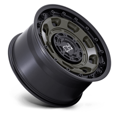 Black Rhino Hard Alloys | ATLAS | 16.0x8.00 | BLANK | 38 | OLIVE DRAB GREEN W/ BLACK LIP