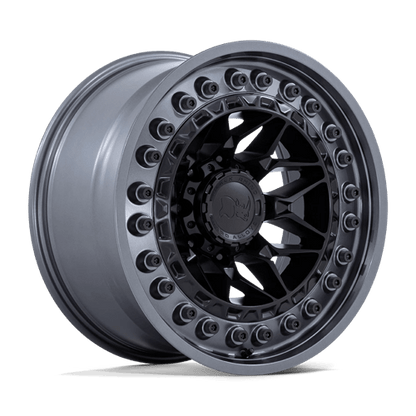 Black Rhino Hard Alloys | ALPHA | 17.0x9.00 | 5X127 | -12 | MATTE BLACK W/ GUNMETAL LIP