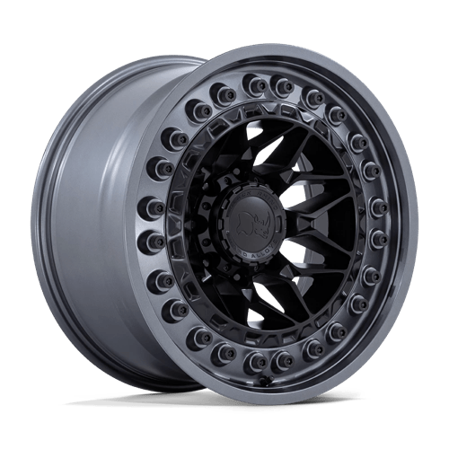 Black Rhino Hard Alloys | ALPHA | 17.0x9.00 | 5X127 | 0 | MATTE BLACK W/ GUNMETAL LIP