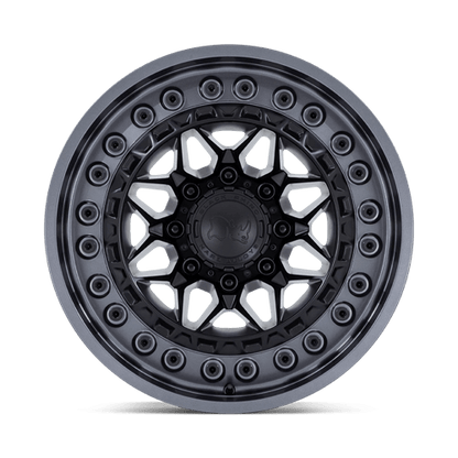 Black Rhino Hard Alloys | ALPHA | 18.0x9.00 | 8X165.1 | 0 | MATTE BLACK W/ GUNMETAL LIP
