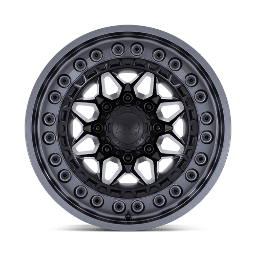 Black Rhino Hard Alloys | ALPHA | 17.0x9.00 | 5X127 | 0 | MATTE BLACK W/ GUNMETAL LIP