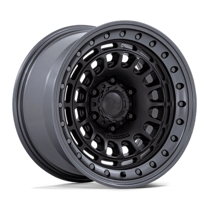 Black Rhino Hard Alloys | BR014 SAHARA | 17.0x9.00 | 6X139.7 | 0 | MATTE BLACK W/ GUNMETAL LIP