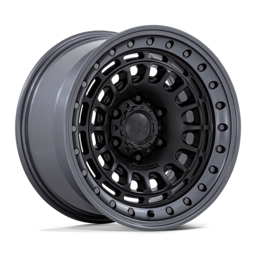 Black Rhino Hard Alloys | BR014 SAHARA | 17.0x9.00 | 6X114.3 | -12 | MATTE BLACK W/ GUNMETAL LIP