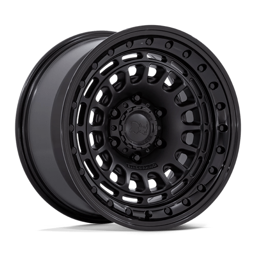 Black Rhino Hard Alloys | BR014 SAHARA | 17.0x9.00 | 6X135 | 0 | MATTE BLACK W/ GLOSS BLACK LIP