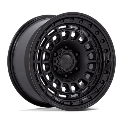 Black Rhino Hard Alloys | BR014 SAHARA | 17.0x9.00 | 6X114.3 | 0 | MATTE BLACK W/ GLOSS BLACK LIP