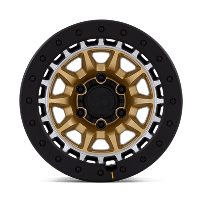 Black Rhino Hard Alloys | BR016 TUSK | 17.0x8.50 | 5X127 | 0 | MATTE GOLD W/ MACHINED RING