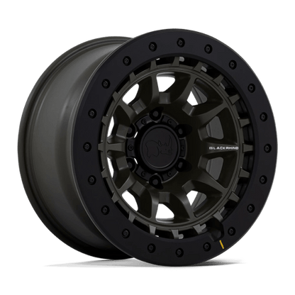 Black Rhino Hard Alloys | BR016 TUSK | 17.0x8.50 | 5X139.7 | -10 | OLIVE DRAB GREEN