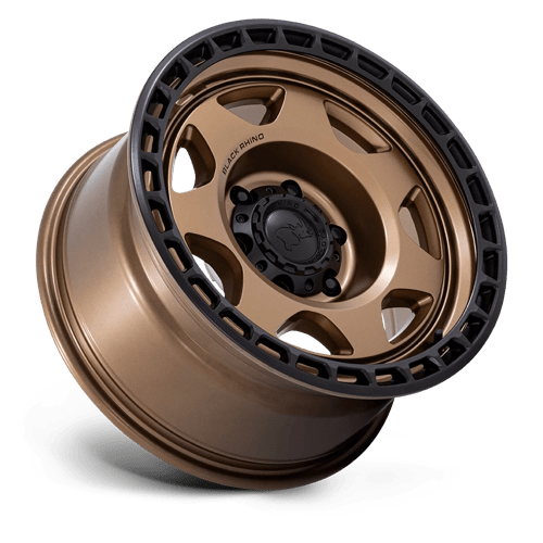 Black Rhino Hard Alloys | BR018 VOYAGER | 17.0x8.50 | 6X114.3 | 0 | MATTE BRONZE W/ M-BLACK LIP