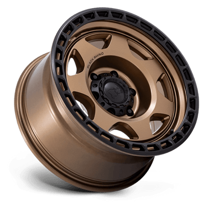Black Rhino Hard Alloys | BR018 VOYAGER | 17.0x8.50 | 6X114.3 | -10 | MATTE BRONZE W/ M-BLACK LIP