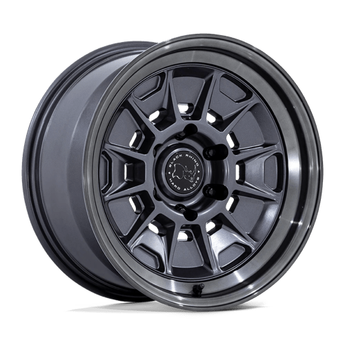 Black Rhino Hard Alloys | BR021 MONDO | 17.0x8.50 | 6X139.7 | 20 | MATTE GUNMETAL W/ G-GRAY LIP