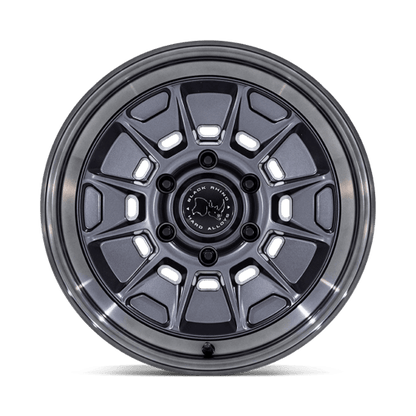 Black Rhino Hard Alloys | BR021 MONDO | 17.0x9.00 | 6X139.7 | -38 | MATTE GUNMETAL W/ G-GRAY LIP