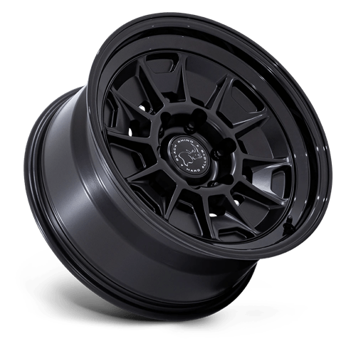 Black Rhino Hard Alloys | BR021 MONDO | 18.0x9.00 | 6X139.7 | 12 | MATTE BLACK W/ GLOSS BLACK LIP
