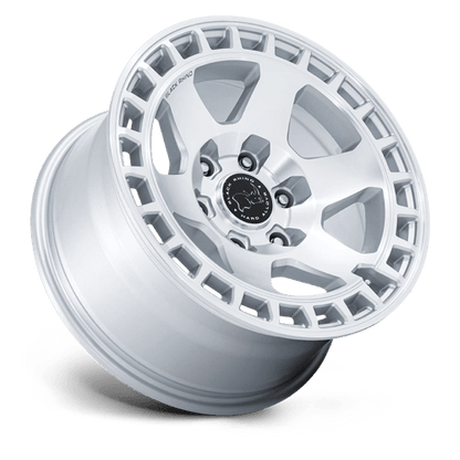 Black Rhino Hard Alloys | BR022 BAHARI | 17.0x9.00 | 6X135 | 40 | GLOSS SILVER W/ MACHINED FACE
