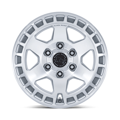 Black Rhino Hard Alloys | BR022 BAHARI | 17.0x9.00 | 6X135 | 40 | GLOSS SILVER W/ MACHINED FACE