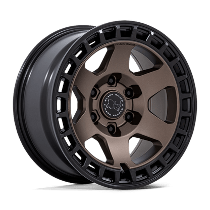 Black Rhino Hard Alloys | BR022 BAHARI | 17.0x9.00 | 6X139.7 | 40 | BURNT BRONZE W/ MATTE BLK-LP