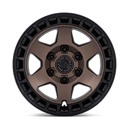 Black Rhino Hard Alloys | BR022 BAHARI | 17.0x9.00 | 5X127 | 40 | BURNT BRONZE W/ MATTE BLK-LP