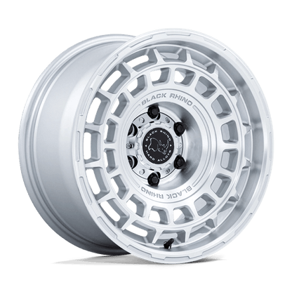 Black Rhino Hard Alloys | BR024 AWOL | 20.0x8.50 | 5X127 | 25 | SILVER W/ MACHINED FACE