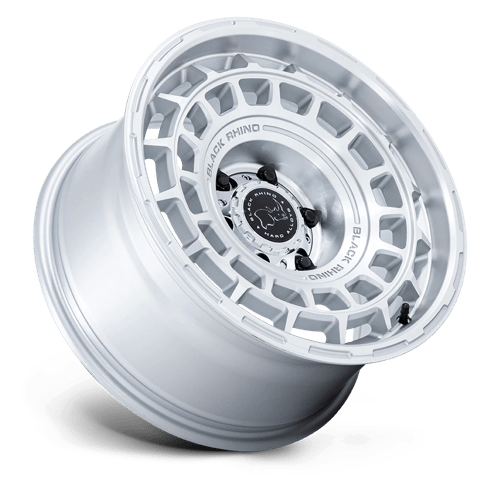 Black Rhino Hard Alloys | BR024 AWOL | 20.0x8.50 | 5X127 | 12 | SILVER W/ MACHINED FACE