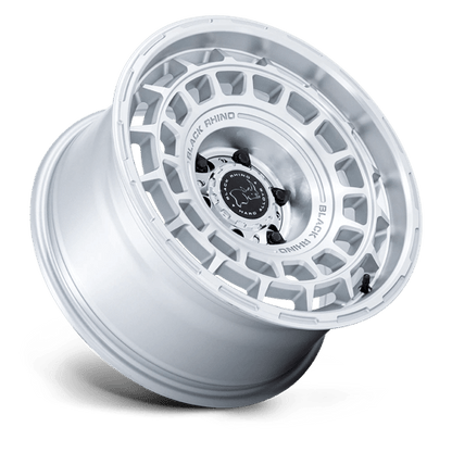 Black Rhino Hard Alloys | BR024 AWOL | 20.0x8.50 | 5X114.3 | 25 | SILVER W/ MACHINED FACE